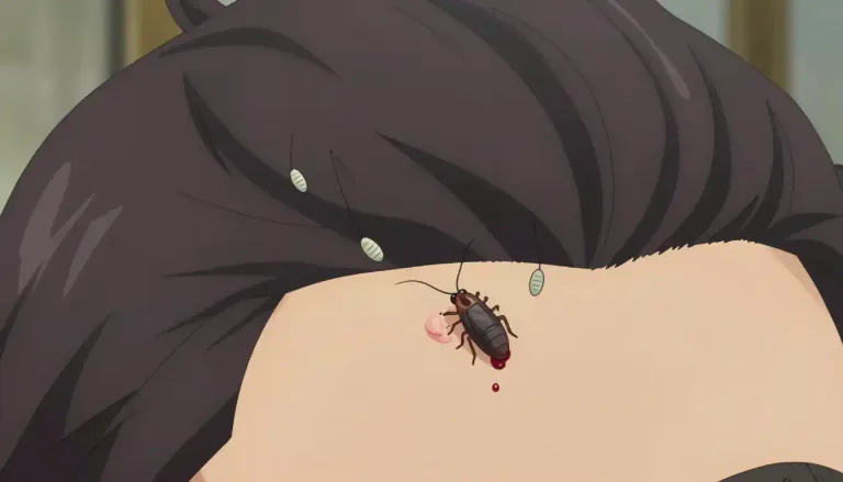 Visual representation of "ectoparasite" - A creature or organism that survives by living on the outside of another living organism, often harming it.