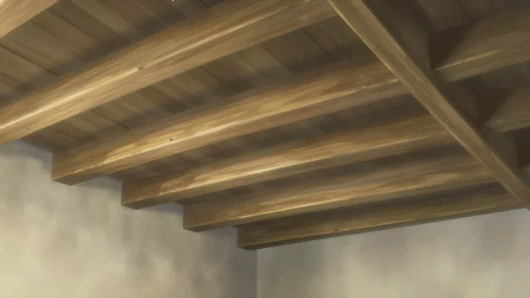 Visual representation of "joist" - A long piece of wood, metal, or concrete that supports a floor, ceiling, or roof of a building.