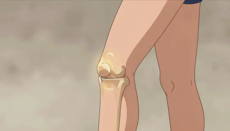 Visual representation of "genu" - A term used to refer to the knee or a bend in the body, especially relating to anatomy.