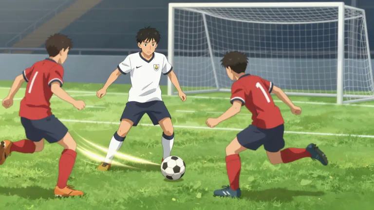 Visual representation of "playmaker" - In a team sport, a player who often makes important passes or decisions that lead to scores is called a playmaker.