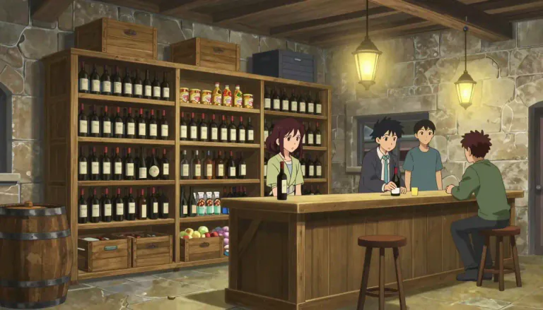 Visual representation of "buttery" - A place where food and drinks are stored, especially wine in a college or university.