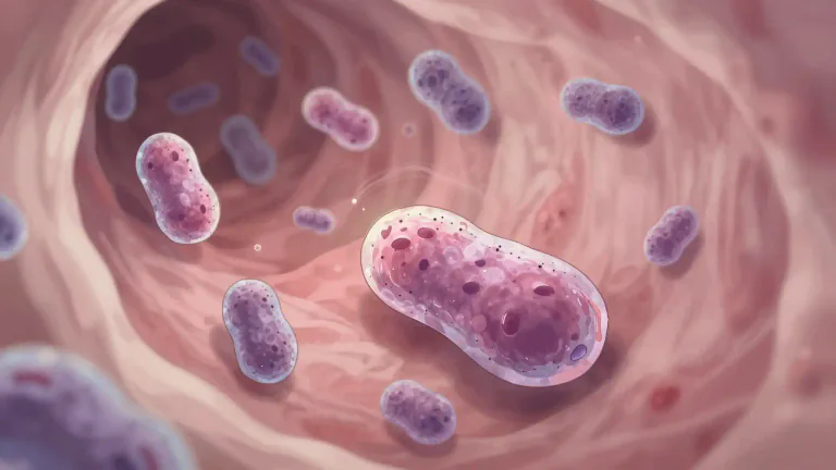 Visual representation of "strep" - A type of bacteria that can cause infections in the throat and other areas of the body.