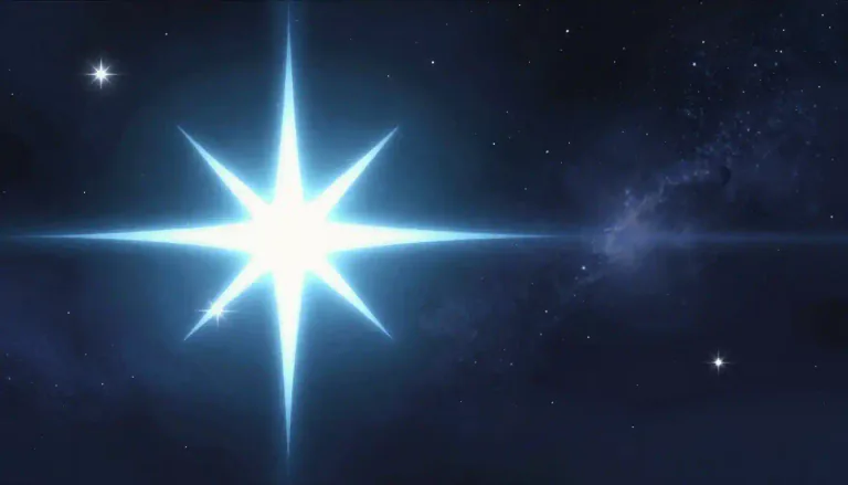 Visual representation of "nova" - A star that suddenly increases its light output tremendously and then fades away to its former obscurity in a few months or years.