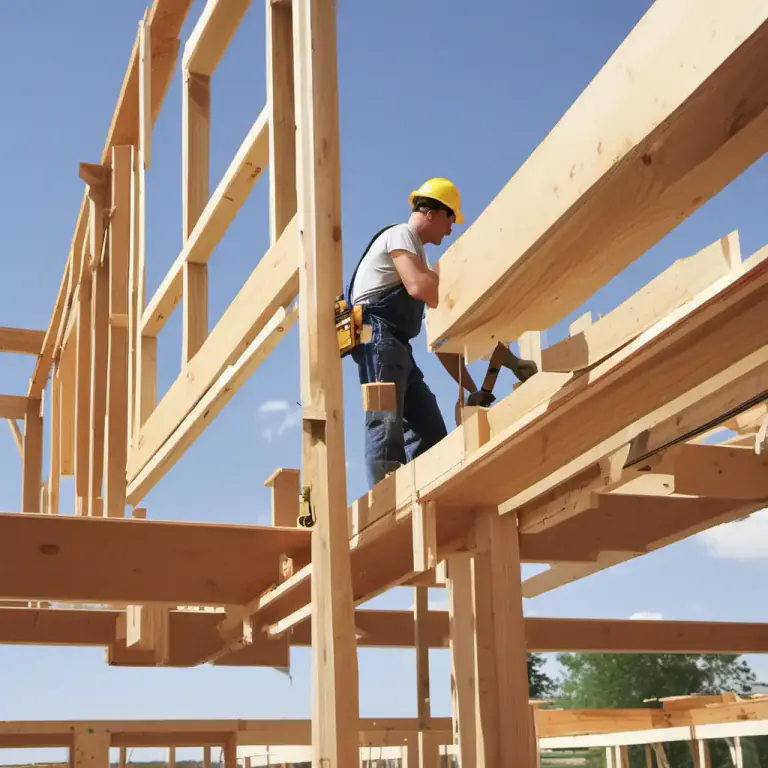 Visual representation of "ledger" - A horizontal beam or timber in building, used for carrying loads