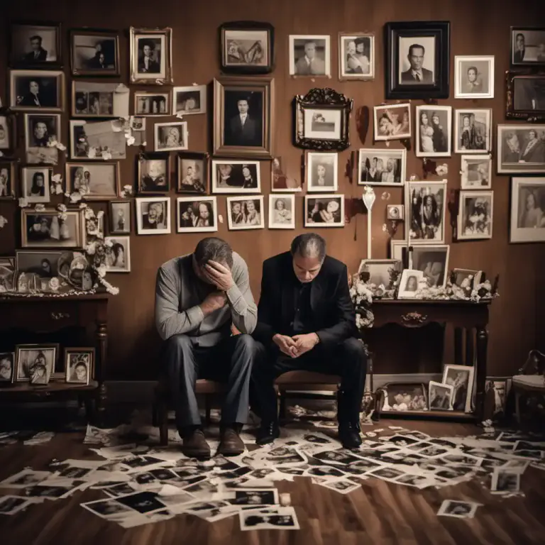 Visual representation of "widowhood" - The state of having lost one's spouse through death, and not remarried