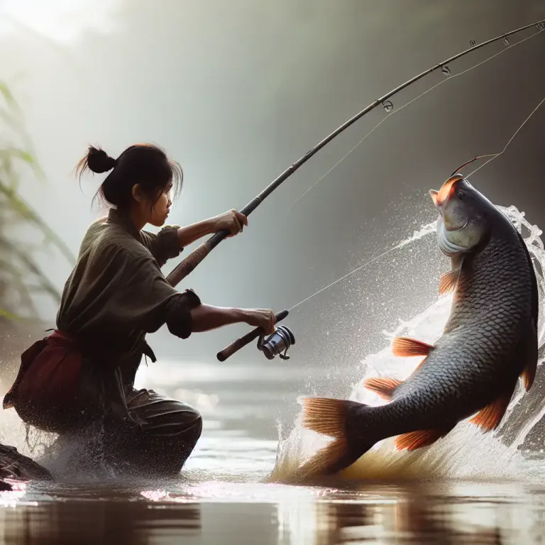 Visual representation of "noodle" - A long, soft, flexible rod especially in fishing for catching large fish.