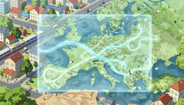 Visual representation of "demography" - The scientific study of populations, including birth rate, death rate, and how people move from place to place