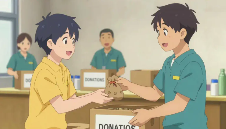 Visual representation of "donator" - A person or organization that gives something, especially money, to a charity or fund.