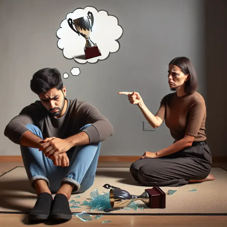 Visual representation of "castrate" - To make someone feel less powerful or effective.