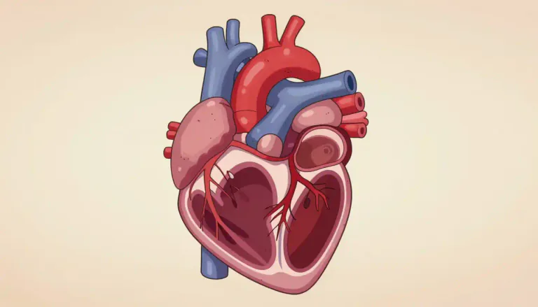 Visual representation of "ventricle" - One of the two main chambers in the heart that pump blood out to the body.