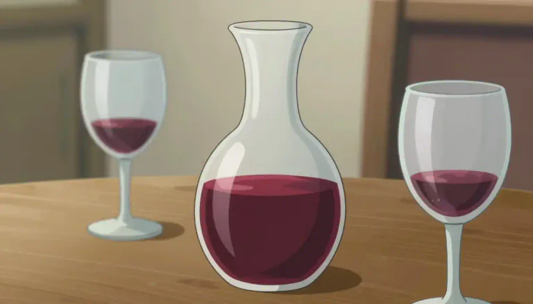 Visual representation of "carafe" - A glass container with a narrow neck used for serving wine or water