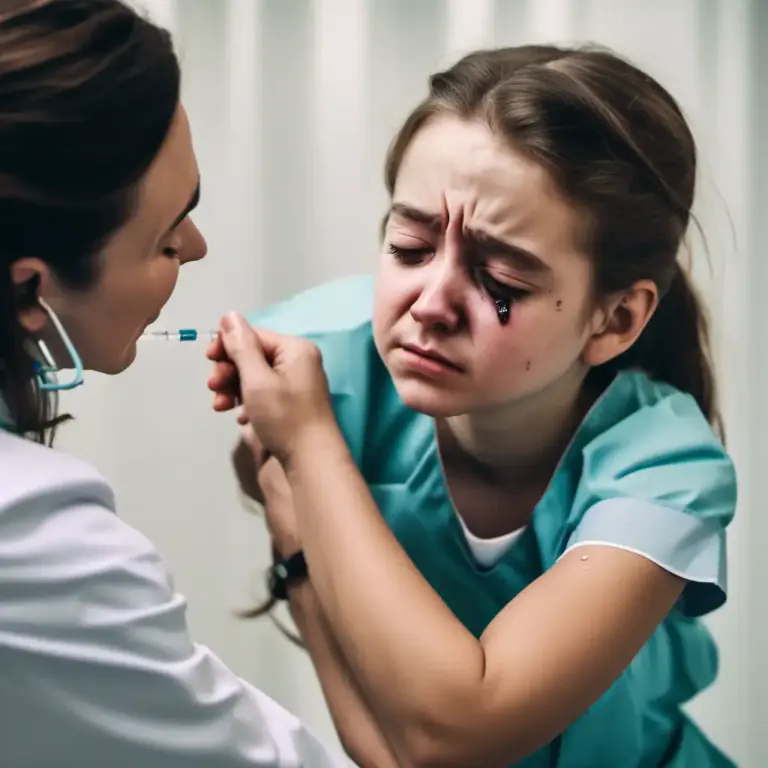 Visual representation of "whimper" - A quiet and weak cry, especially because of pain or sadness.