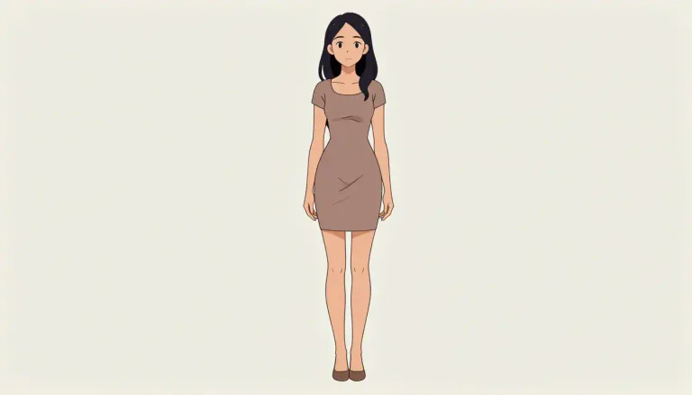 Visual representation of "slender" - Thin, slim, not fat.