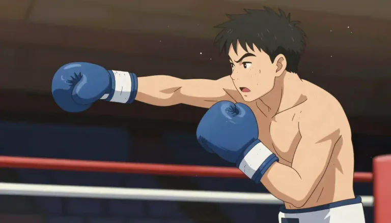 Visual representation of "uppercut" - A strike in boxing made by raising the fist from a low position to hit an opponent's chin.
