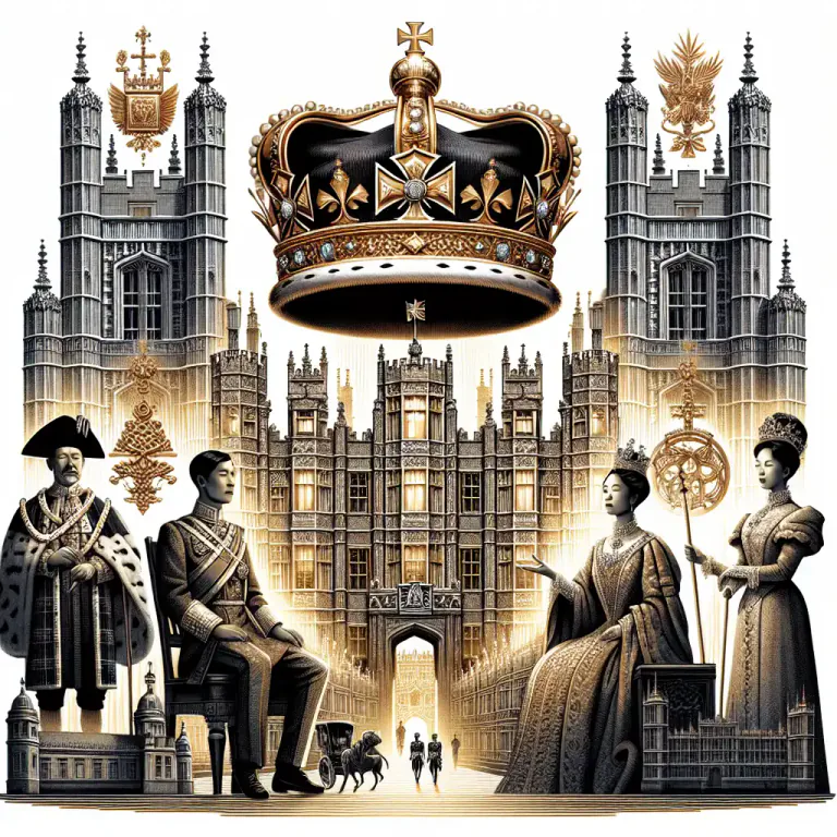 Visual representation of "peerage" - The system in which people of high social class in Britain are organized