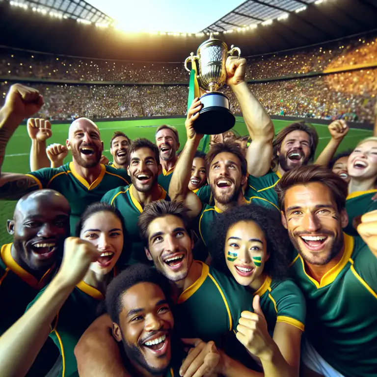 Visual representation of "springbok" - Springbok is the name of South Africa's national rugby team