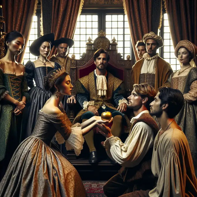 Visual representation of "courtier" - A person who flatters or tries to please people in power in order to get some advantage.