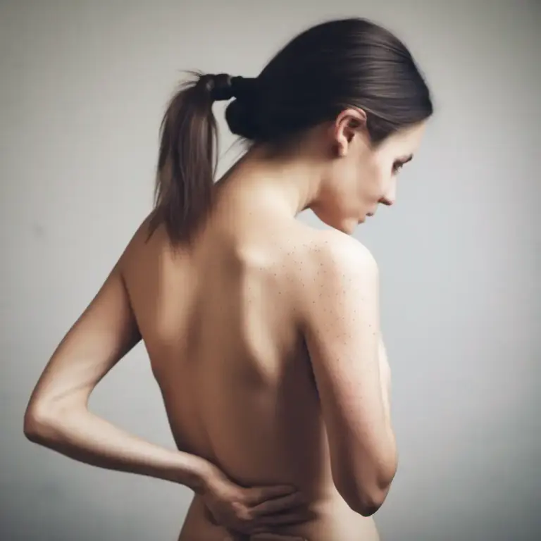Visual representation of "itch" - an annoying feeling on your skin that makes you want to scratch.
