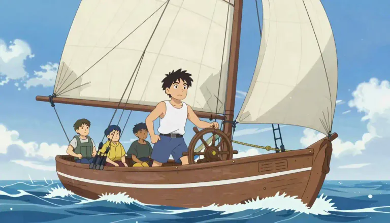 Visual representation of "seamanship" - The skill or art of operating a ship or boat.