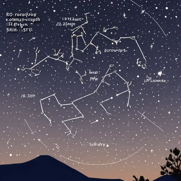 Visual representation of "scorpion" - A constellation in the southern hemisphere near Libra and Sagittarius.