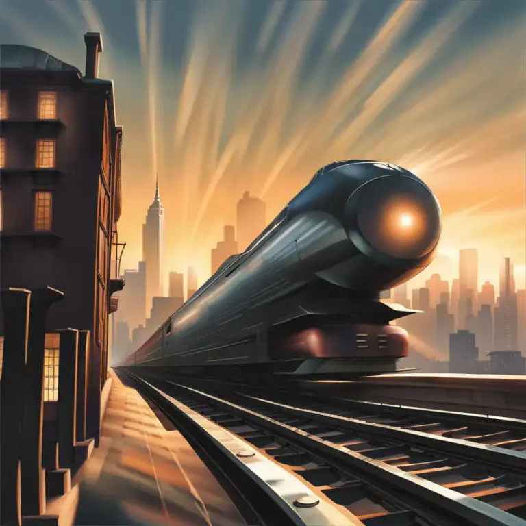 Visual representation of "cannonball" - A fast train service