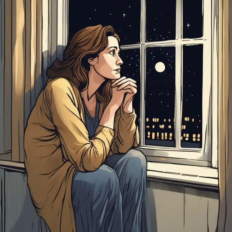 Visual representation of "beside" - Used to say that someone is not calm and is very worried