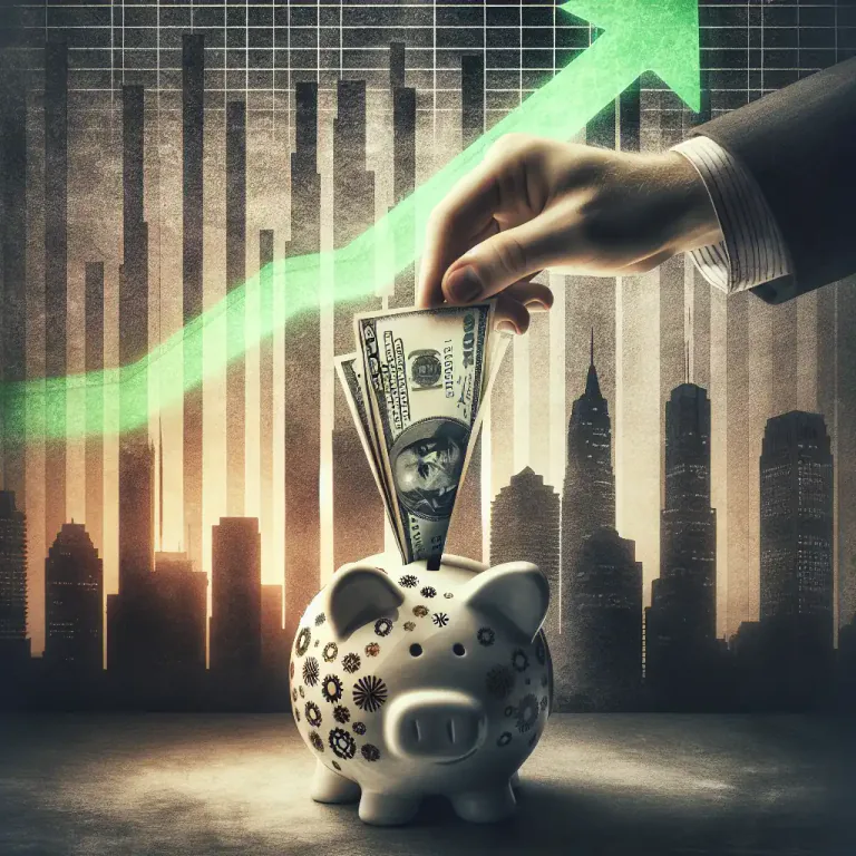 Visual representation of "stimulus" - An injection of money to help economy or business