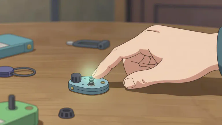 Visual representation of "doohickey" - A small object or gadget whose name is not known or cannot be remembered.