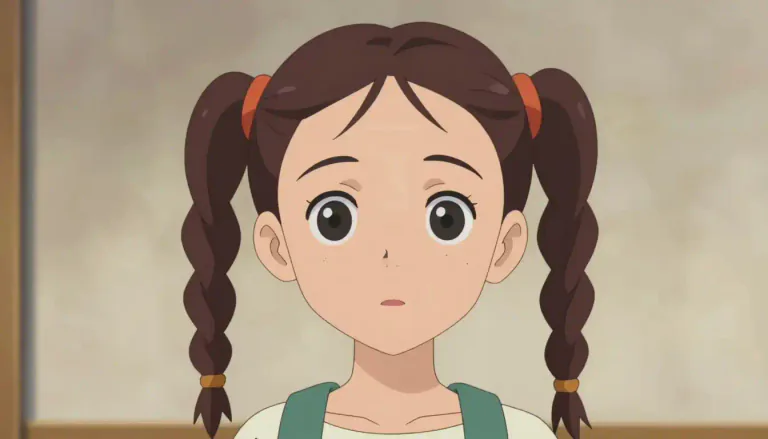 Visual representation of "pigtail" - A type of hairstyle where the hair is twisted or braided close to the head.