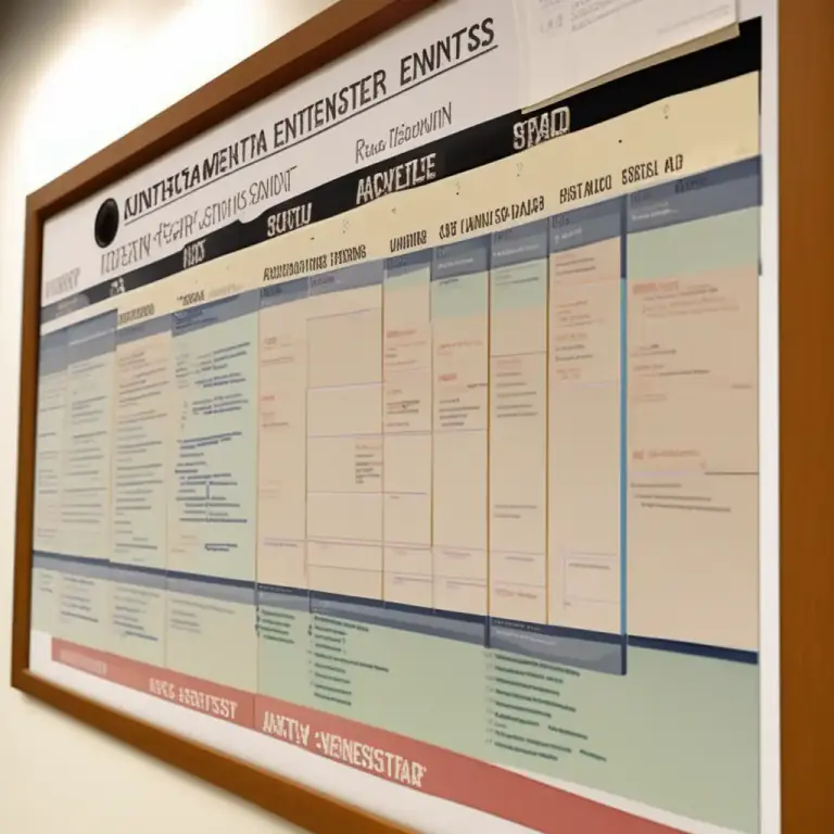 Visual representation of "calendar" - A list or schedule of future events or activities.