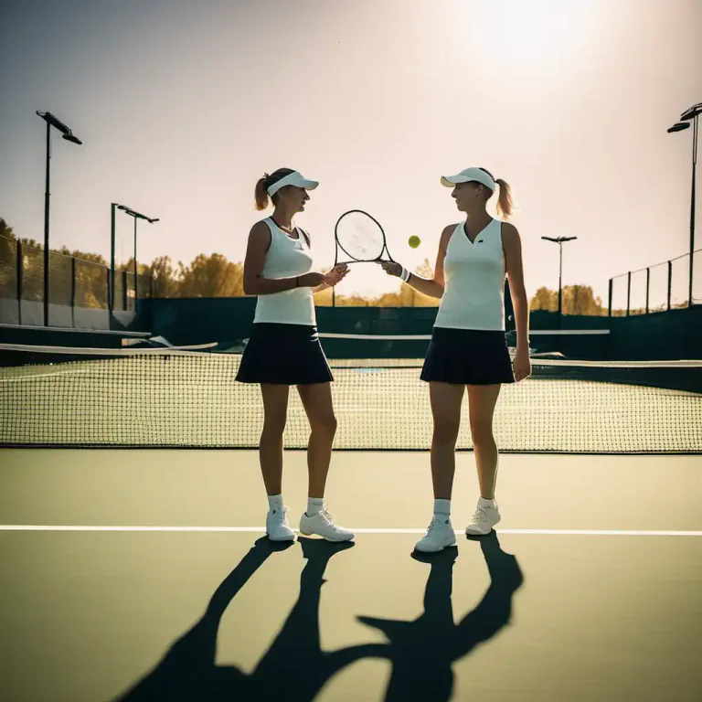 Visual representation of "knock up" - In tennis and other sports, to practice before playing an actual game