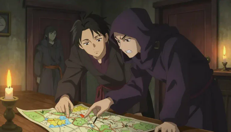 Visual representation of "conspire" - To secretly plan with someone to do something bad, harmful, or illegal