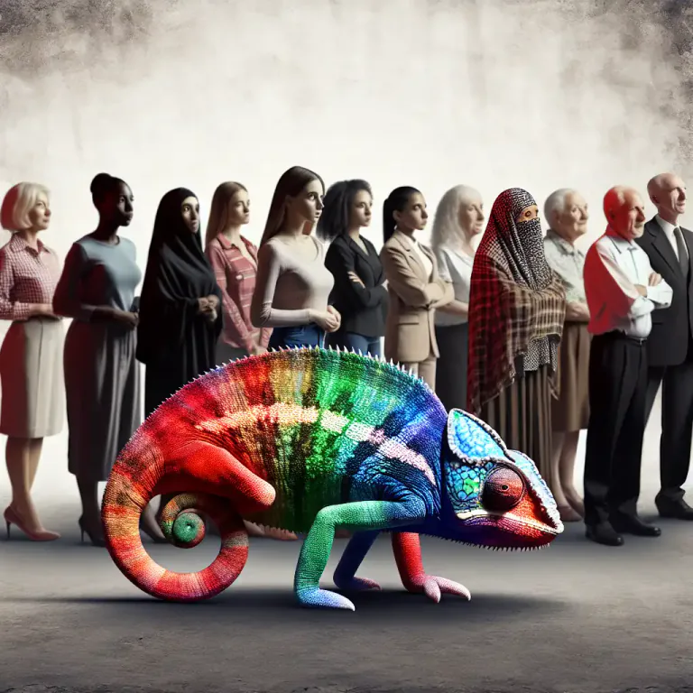 Visual representation of "temporize" - To act to suit the time or occasion, sometimes without sticking to principles.