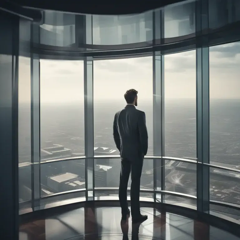 Visual representation of "eyrie" - A room or house situated high up in a building or a mountain