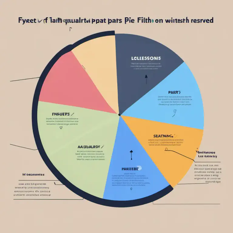 Visual representation of "fifth" - One of five equal parts of a whole.