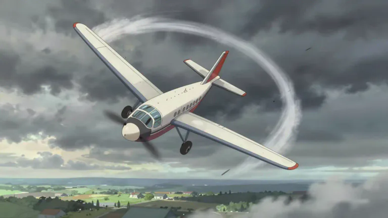 Visual representation of "tailspin" - A rapid and uncontrolled descent, especially of an aircraft; also, a drastic decline in a situation.