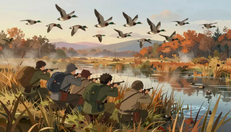 Visual representation of "wildfowl" - Wildfowl can also refer to birds that are hunted for their meat, particularly in sports hunting.