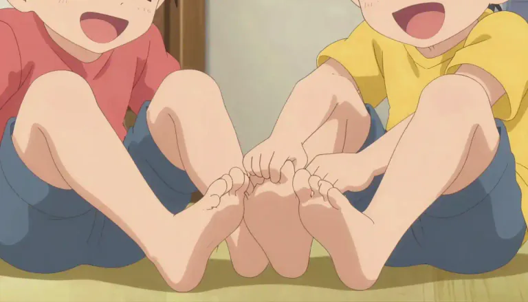 Visual representation of "tickle" - To touch lightly so as to cause laughter or twitching movements