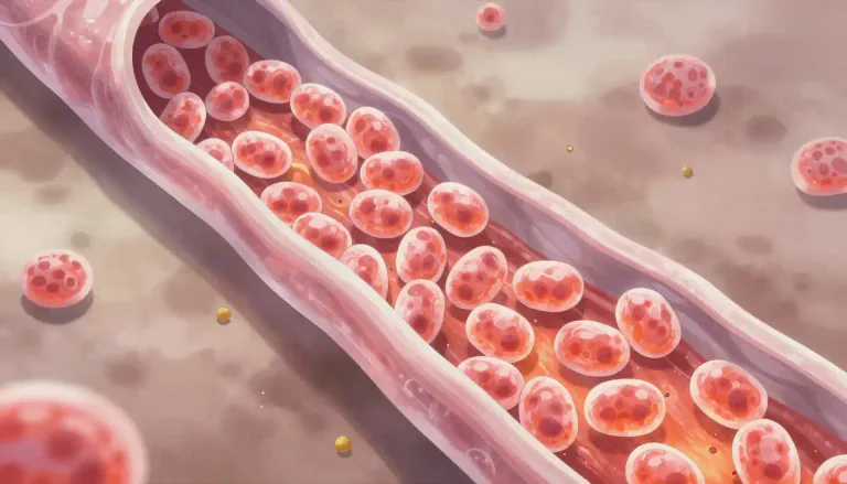 Visual representation of "eosinophilia" - Eosinophilia is a condition characterized by an excess of eosinophils in the bloodstream or tissues, often related to allergies or parasitic infections.