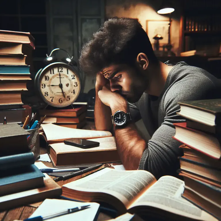 Visual representation of "cram" - The action of studying a lot in a short time before an exam