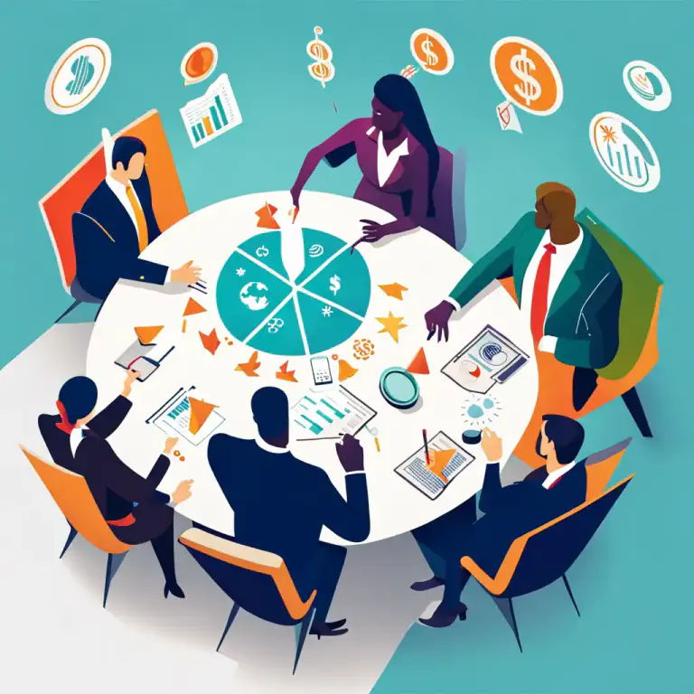 Visual representation of "look around for" - To consider various options or possibilities
