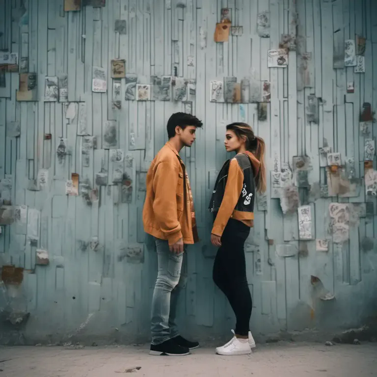 Visual representation of "so near and yet so far" - A comment on how two things can be physically close, but separated by circumstances.