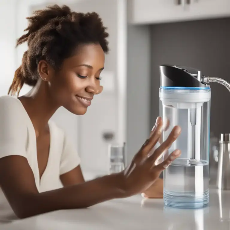Visual representation of "filter" - To remove unwanted parts from something.