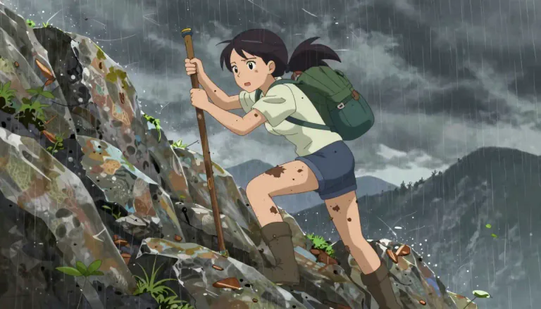 Visual representation of "perseverant" - Showing determination and a strong will to continue trying, even when faced with difficulties.