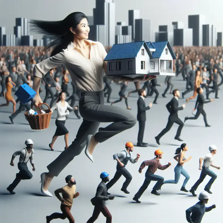 Visual representation of "outpace" - To increase or develop at a faster rate than something else