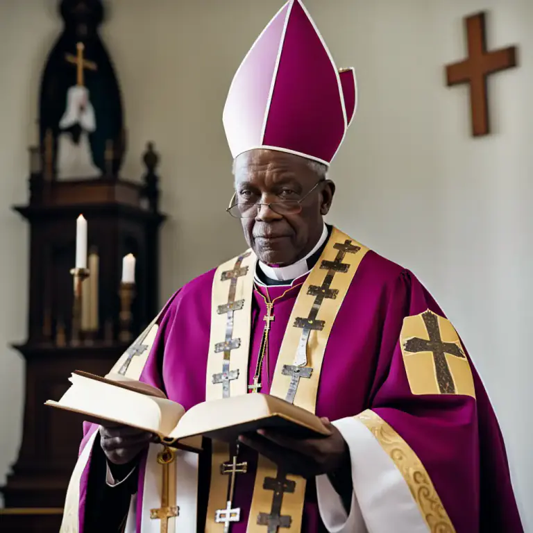 Visual representation of "pontifical" - A book containing the prayers and rites used by a bishop.