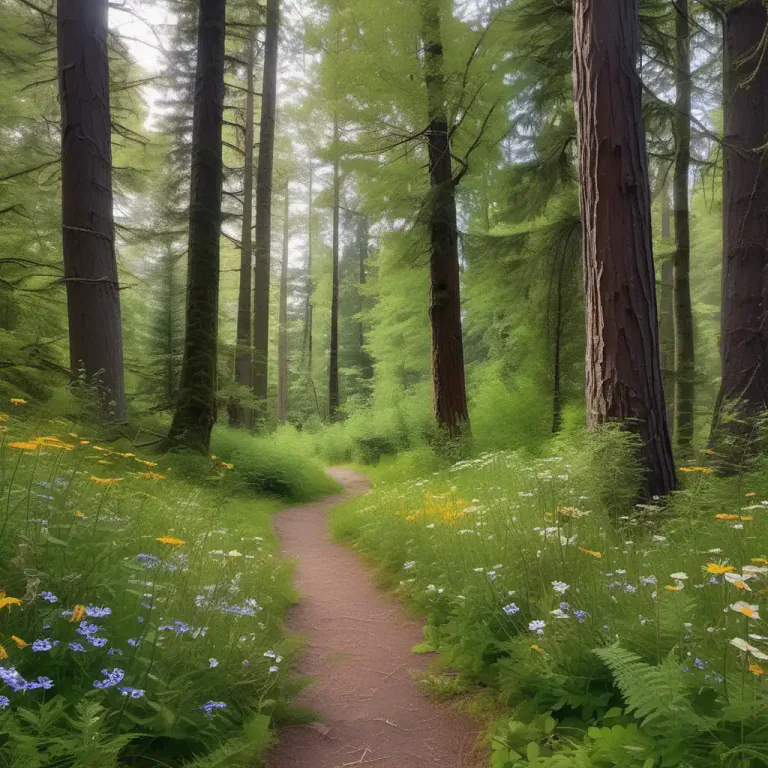 Visual representation of "neck of the woods" - A remote or secluded area