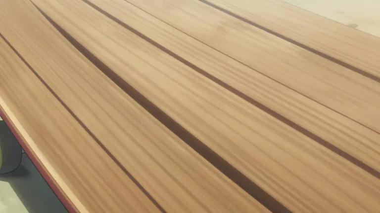 Visual representation of "ridged" - Having a raised strip or strips on the surface.