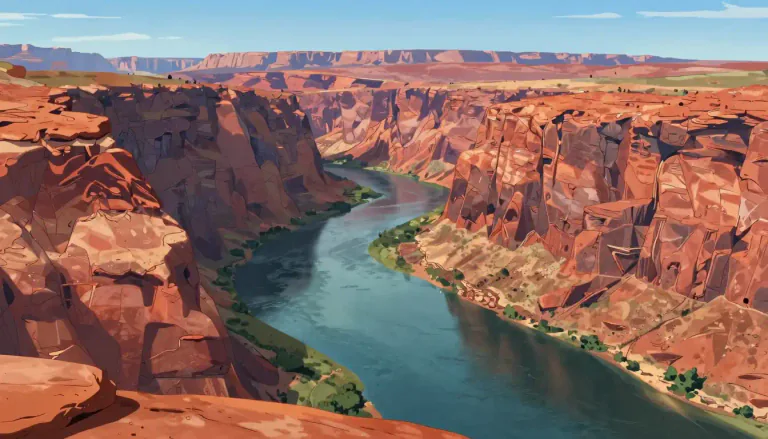 Visual representation of "colorado" - A river in the western United States that flows through the Grand Canyon among other notable landscapes.