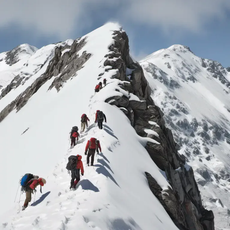 Visual representation of "pike" - A steep mountain peak or hill
